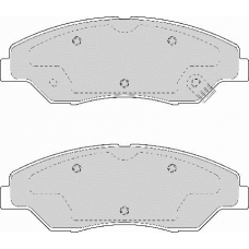 FD6980A NECTO Комплект тормозных колодок, дисковый тормоз