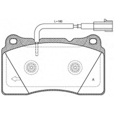 BPA0666.12 OPEN PARTS Комплект тормозных колодок, дисковый тормоз