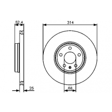 0 986 479 467 BOSCH Тормозной диск