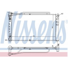 66640 NISSENS Радиатор, охлаждение двигателя