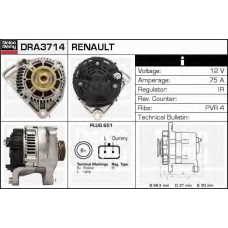 DRA3714 DELCO REMY Генератор