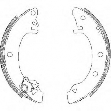 Z4100.00 WOKING Комплект тормозных колодок