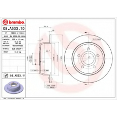 08.A533.11 BREMBO Тормозной диск