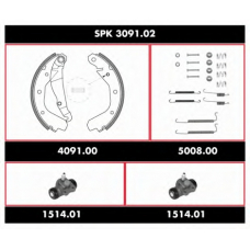 SPK 3091.02 WOKING Комплект тормозов, барабанный тормозной механизм