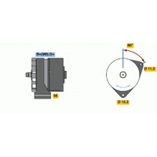 0 120 468 035 BOSCH Генератор