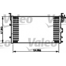 814343 VALEO Конденсатор, кондиционер