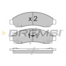 BP3199 BREMSI Комплект тормозных колодок, дисковый тормоз