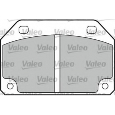 540110 VALEO Комплект тормозных колодок, дисковый тормоз