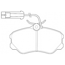 WBP21185A WAGNER LOCKHEED Комплект тормозных колодок, дисковый тормоз