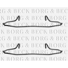 BBK1040 BORG & BECK Комплектующие, колодки дискового тормоза