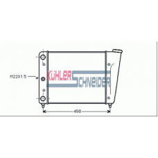 1301701 KUHLER SCHNEIDER Радиатор, охлаждение двигател