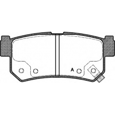 BPA0746.62 OPEN PARTS Комплект тормозных колодок, дисковый тормоз