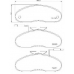 P 56 019 BREMBO Комплект тормозных колодок, дисковый тормоз