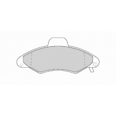 FD6756A NECTO Комплект тормозных колодок, дисковый тормоз