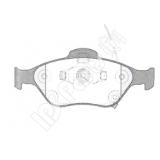 IBD-1288 IPS Parts Комплект тормозных колодок, дисковый тормоз