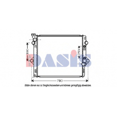 210184N AKS DASIS Радиатор, охлаждение двигателя