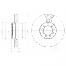 BG9062 DELPHI Тормозной диск