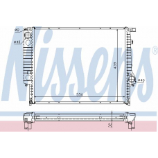 60759A NISSENS Радиатор, охлаждение двигателя