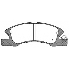 BPA1111.02 OPEN PARTS Комплект тормозных колодок, дисковый тормоз