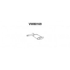 VW80169 VENEPORTE Средний глушитель выхлопных газов