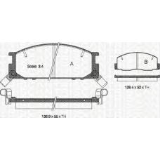 8110 13004 TRIDON Brake pads - front