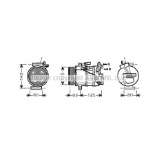 DNK336 Prasco Компрессор, кондиционер