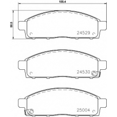 8DB 355 013-221 HELLA PAGID Комплект тормозных колодок, дисковый тормоз