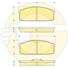6102139 GIRLING Комплект тормозных колодок, дисковый тормоз