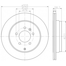 8DD 355 118-772 HELLA PAGID Тормозной диск