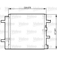 814370 VALEO Конденсатор, кондиционер