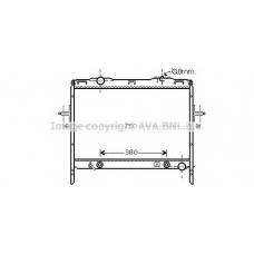 KAA2058 AVA Радиатор, охлаждение двигателя