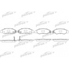 PBP1459 PATRON Комплект тормозных колодок, дисковый тормоз