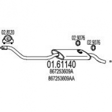 01.61140 MTS Глушитель выхлопных газов конечный