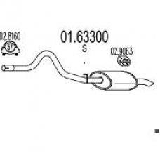 01.63300 MTS Глушитель выхлопных газов конечный