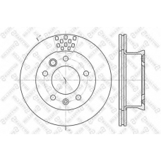 6020-3334V-SX STELLOX Тормозной диск