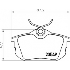 8DB 355 018-271 HELLA PAGID Комплект тормозных колодок, дисковый тормоз