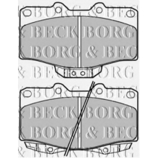 BBP1136 BORG & BECK Комплект тормозных колодок, дисковый тормоз