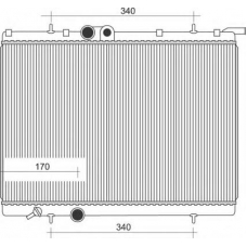 350213872000 MAGNETI MARELLI Радиатор, охлаждение двигателя
