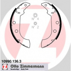 10990.136.3 ZIMMERMANN Комплект тормозных колодок