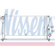 617847 NISSENS Радиатор, охлаждение двигателя