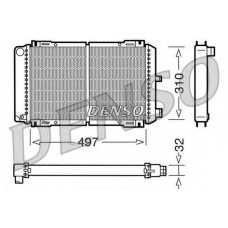 DRM10031 DENSO Радиатор, охлаждение двигателя