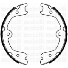 53-0297 METELLI Комплект тормозных колодок, стояночная тормозная с
