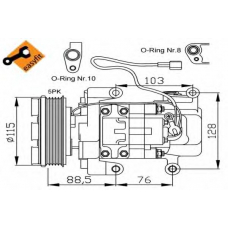 32681 NRF Компрессор, кондиционер