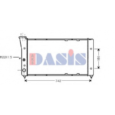 041130N AKS DASIS Радиатор, охлаждение двигателя