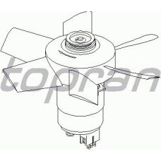 107 721 TOPRAN Вентилятор, охлаждение двигателя