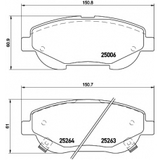 T2039 PAGID Комплект тормозных колодок, дисковый тормоз