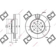 BD1651 DJ PARTS Тормозной диск