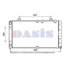 490015N AKS DASIS Радиатор, охлаждение двигателя