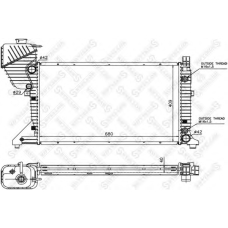 10-25880-SX STELLOX Радиатор, охлаждение двигателя