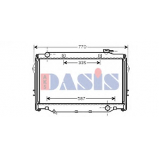 210179N AKS DASIS Радиатор, охлаждение двигателя